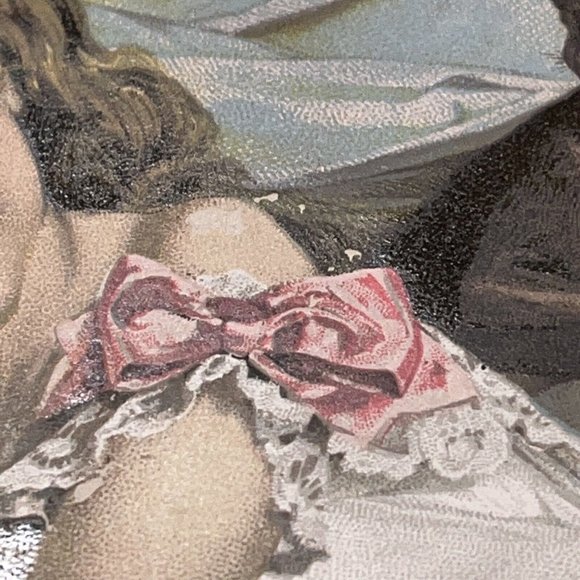 Trade Card Advertising 1890s Scott's Emulsion. Girl with Cats & Dog - Picture 3 of 3